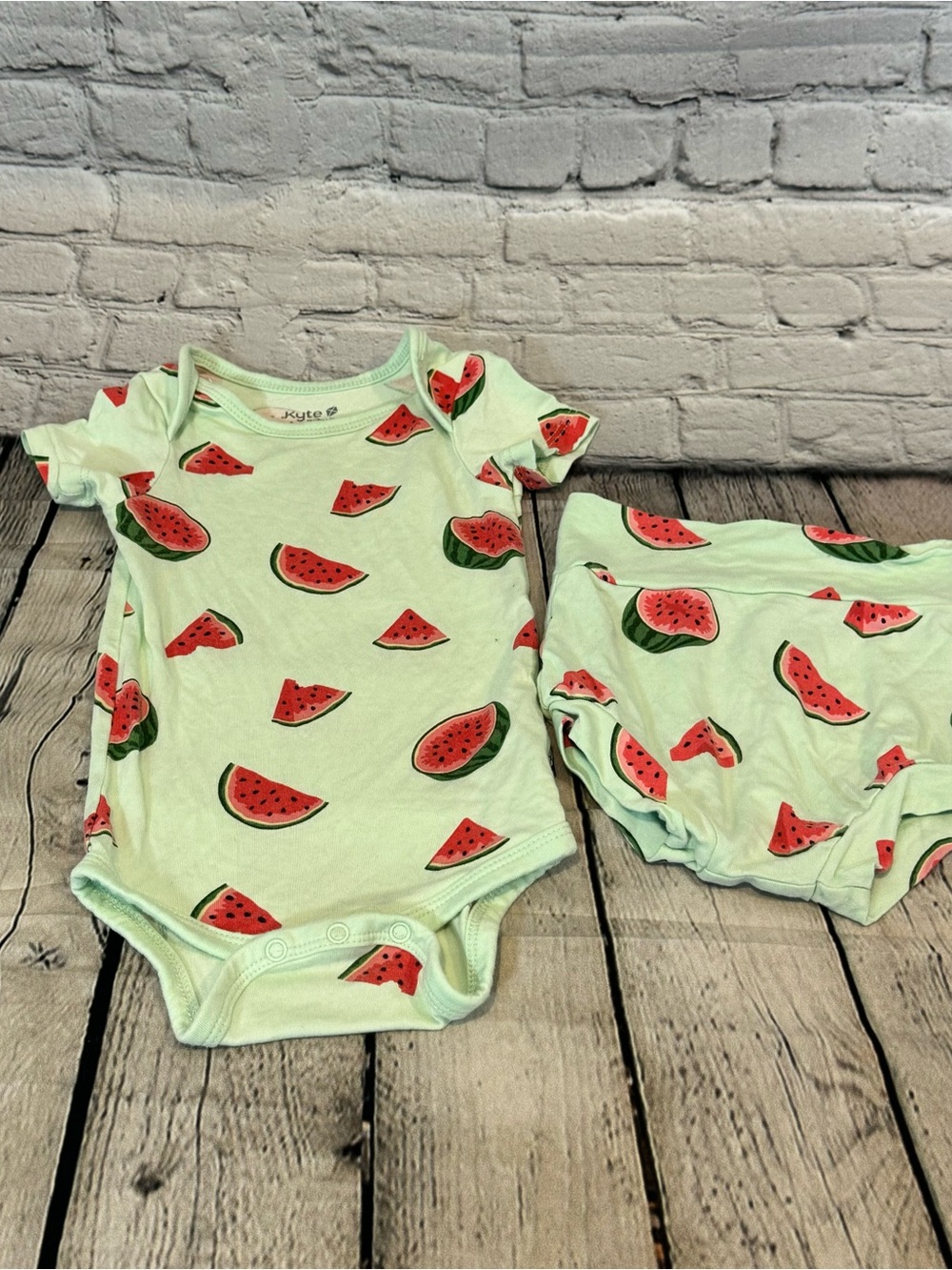 Kyte Baby Watermelon Bamboo Bodysuit and Bummies
